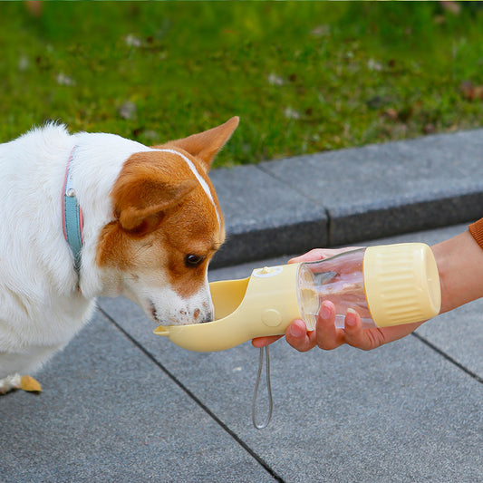 Gourde 2-en-1 (Eau & Croquettes) pour Animaux
