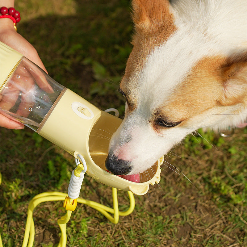 Gourde 2-en-1 (Eau & Croquettes) pour Animaux